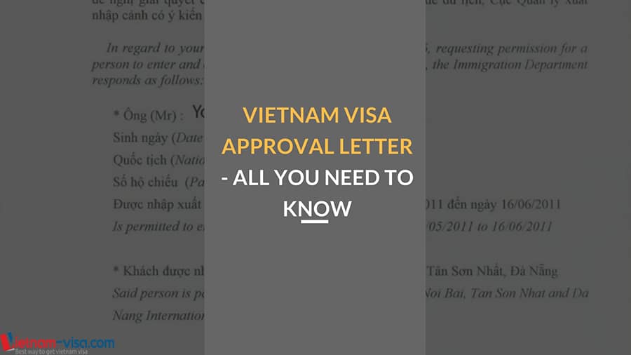 Vietnam Visa Approval Letter 2019 Updated Details 6220